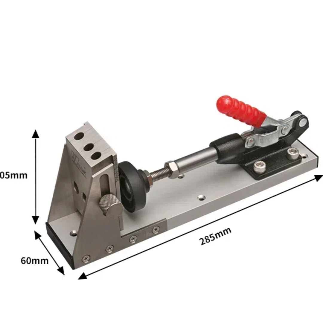 Heavy Duty Pocket Hole Jig Kit Gr12Mov Mold With 9mm Step Drill Bit and Dust Port Connection, Woodworking Tools