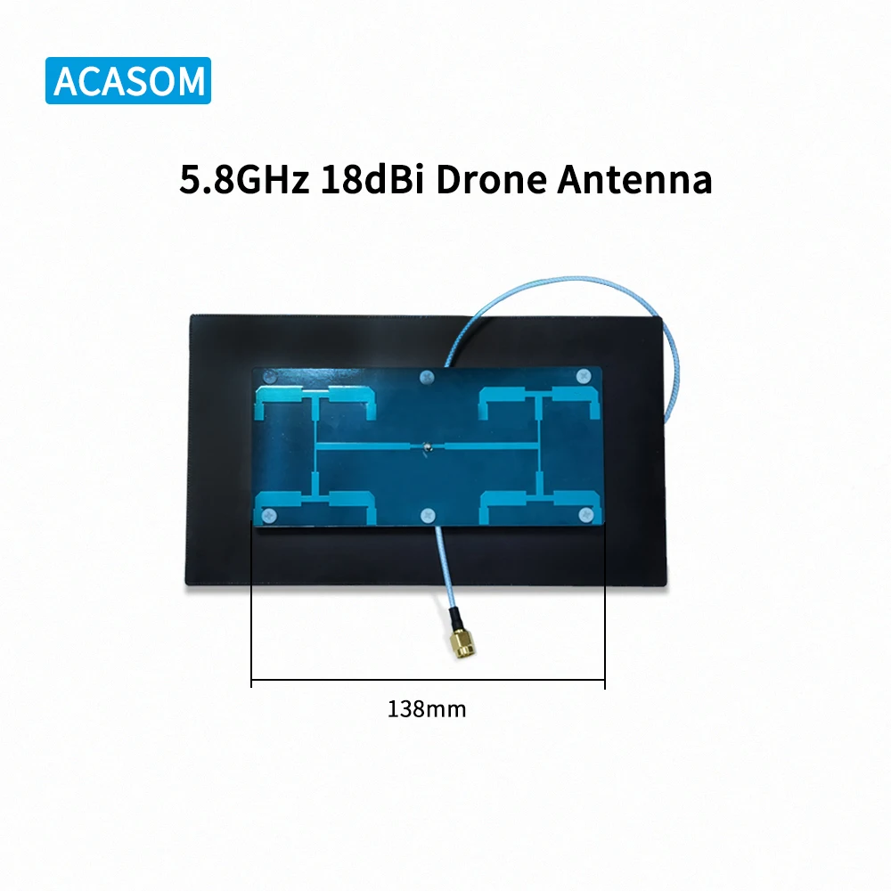 Drone High Gain Drone Signal Amplificador, Antena Booster, Direção Blocker, 5.8GHz, 5.2GHz, 18dB