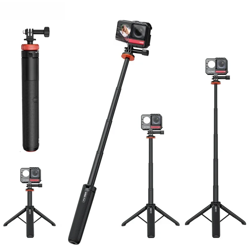 Teleskop Selfie Stick langer wasserdichter Handgriff für insta360 x3 x4 gopro 12 11 10 9 8 akaso