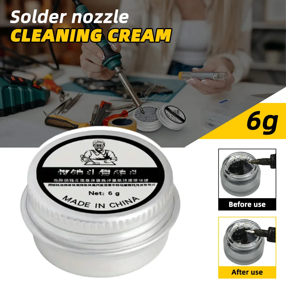 Soldering Iron Tip Refresher Non-stick Tin Solder Cream Clean Paste Oxide Head Resurrection Paste Enhances Welding Efficiency