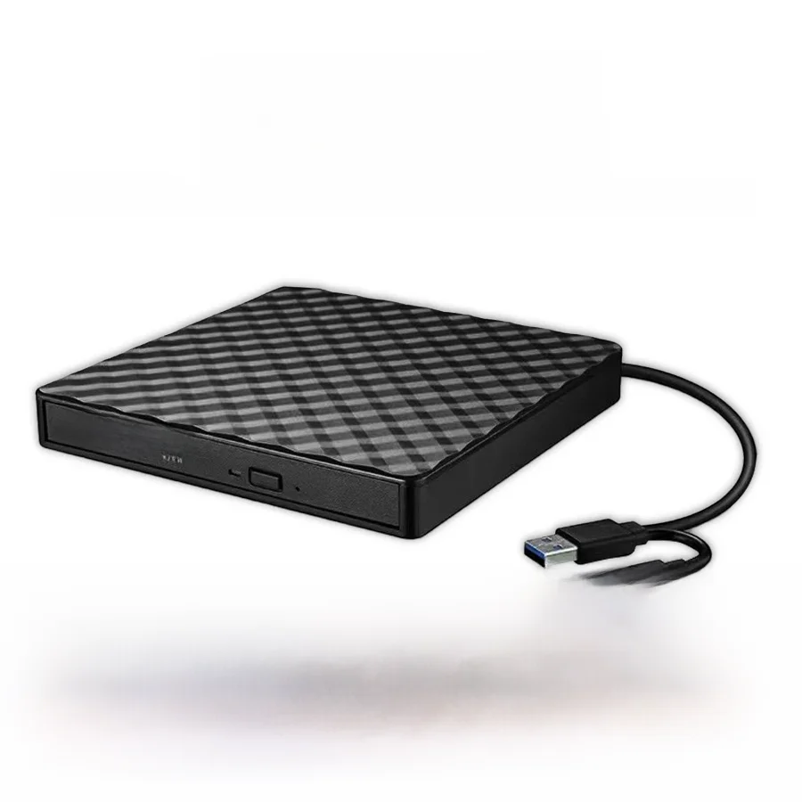 Gravador de DVD externo portátil para laptop, 2 em 1, tipo C, Slim, RW, gravador de CD, unidade,