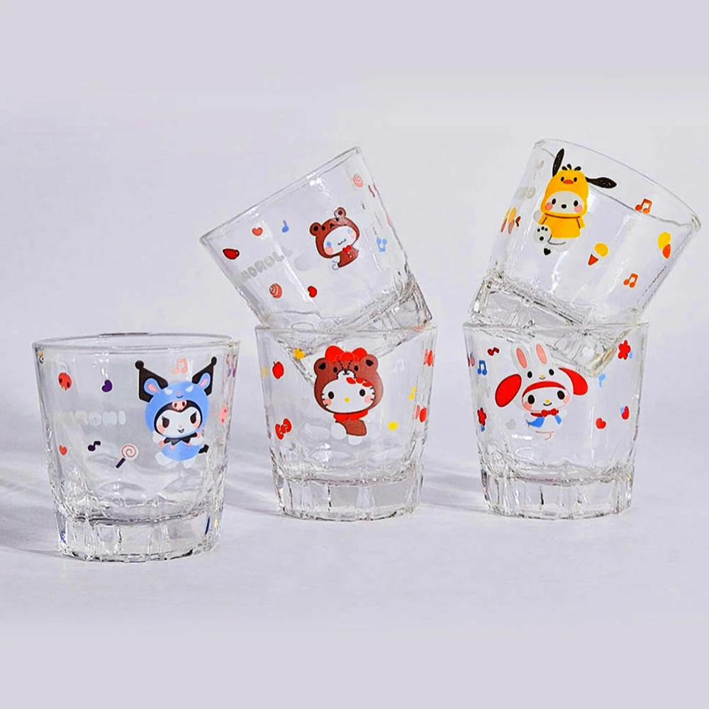 (LETO) Sanrio kuromi soju glass 5 Leto Sanrio Soju 1 set Cute Mini Glass Cup Glass Cup