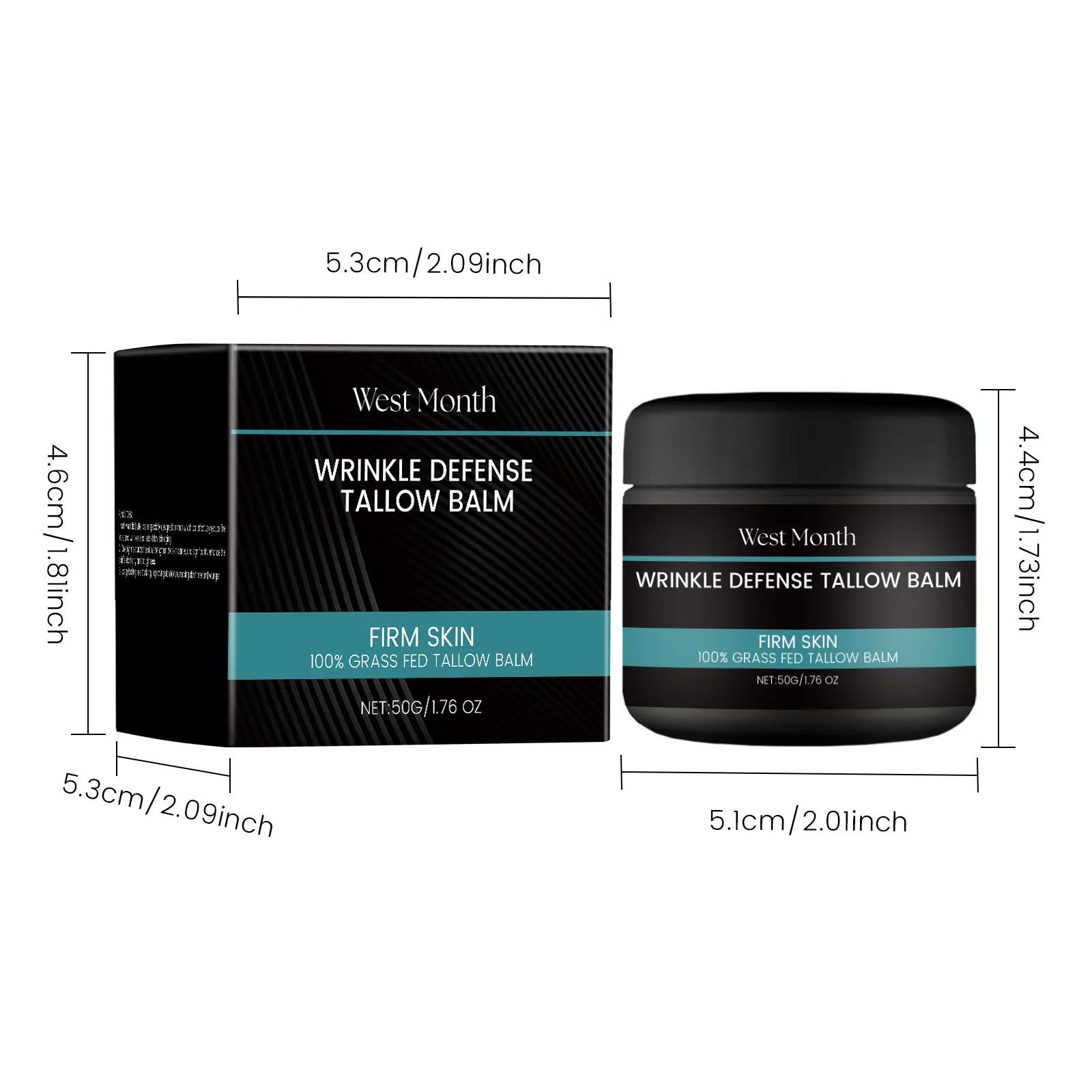 كريم وجه طويل القامة للرجال من West Month 50 جرام، مرطب للوجه، مغذي للرجال، تجاعيد الوجه، بلسم وجه منعش لشد الوجه