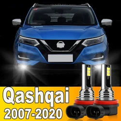 2pcs LED Front Fog Light Bulb Accessories For Nissan Qashqai J10 J11 2007-2020 2008 2009 2010 2011 2012 2013 2014 2015 2016 2017
