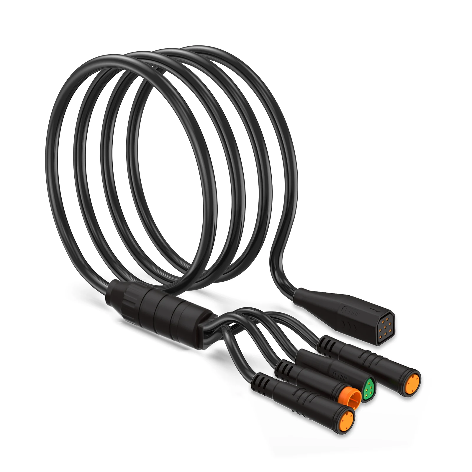 Varstrom 1T4 EB-Bus Kabel für BAFANG CAN BBS01B BBS02B BBS-HD Mittelmotor Wasserdichtes Verbindungskabel / 60CM/23,62" 1T4 Verlängerungskabel für Bafang CAN Bus BBS/HD Mittelmotor, 8PIN