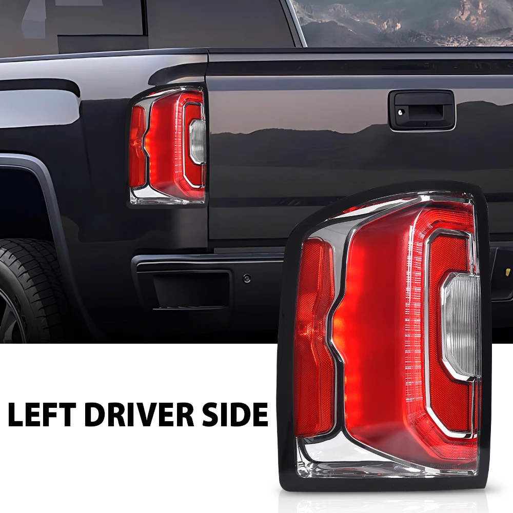 

Светодиодные задние фонари с лампочкой, левый стоп-сигнал в сборе для Gmc Sierra 1500 16-18/Gmc Denali 1500 2016-2018/Gmc Sierra 1500 Limited 2019
