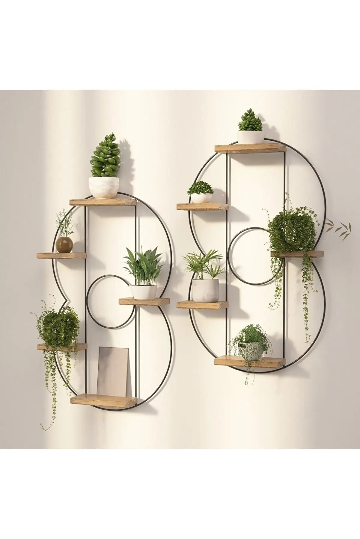 Functional Modern Custom Design Decorative Wall Shelf Potted Flower Succulent Table Organizer Kitchen Bathroom Shelf Bookshelf