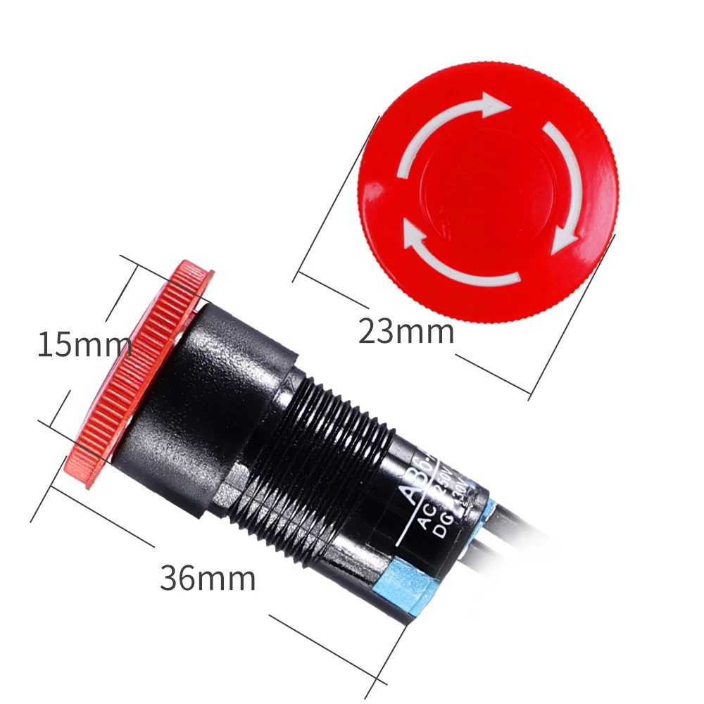 Accesorios de máquina de grabado 3018 Max, Interruptor de Límite Micro de 2 pines + interruptor de parada de emergencia para enrutador de madera CNC, máquina de grabado