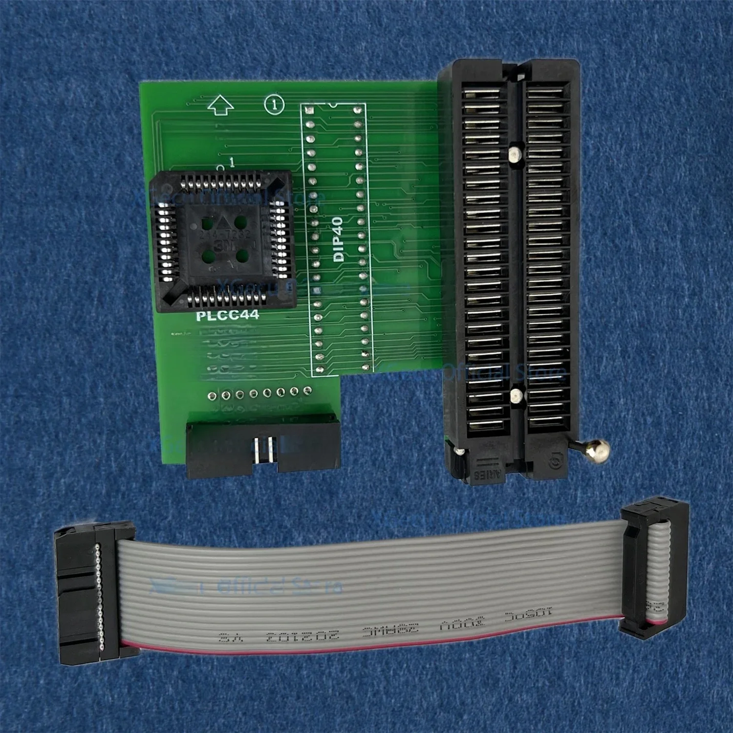 Adapter XGecu ADP_D42_EX-A z czarnym gniazdem ZIF dla PLCC44 DIP42 27Cxxx 27Vxxx EEPROM używaj tylko w programatora T48 (TL866-3G) — zdjęcie 2