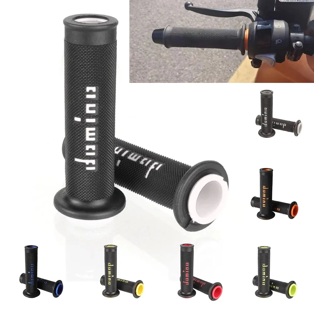 AliExpress Motorcycle Grips 7/8" 22mm Motorcycle Domino Grip Bicycle Handlebar Cover Rubber Protective Cover Anti-slip Bicycle Universal