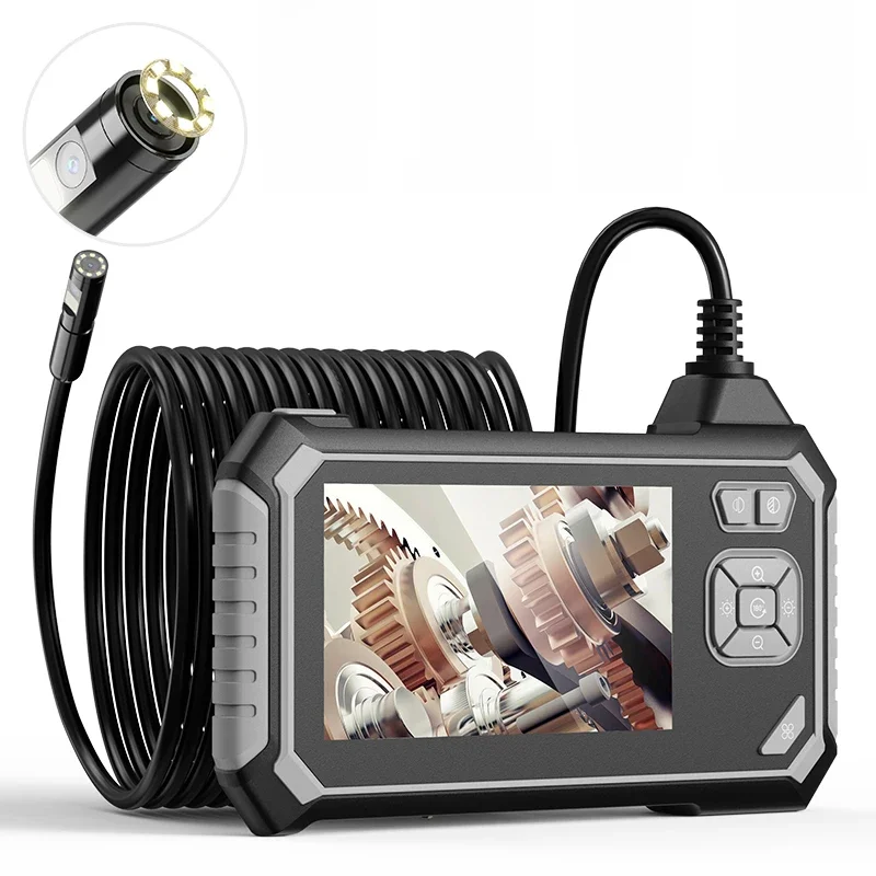 Industrial Endoscope Borescope Camera 4.3'' 1080P Single Dual Lens Car Inspection Camera IP67 Waterproof Sewer Camera With 8LEDs