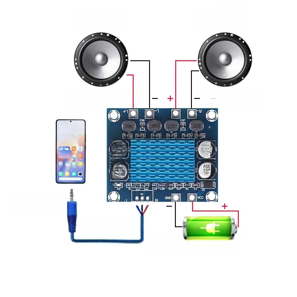 TPA3110 XH-A232 30W + 30W 2.0 canaux carte amplificateur de puissance Audio stéréo numérique DC 8-26V 3A