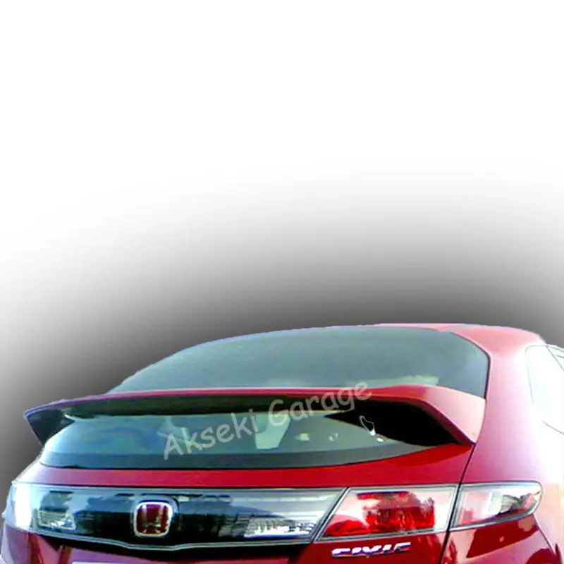 For HONDA CIVIC FN2 2007-2011 FIBERGLAS Spoiler--Auto Accessories Car Styling Chrome Wings Diffuser Flaps Tires Battery Body Kit