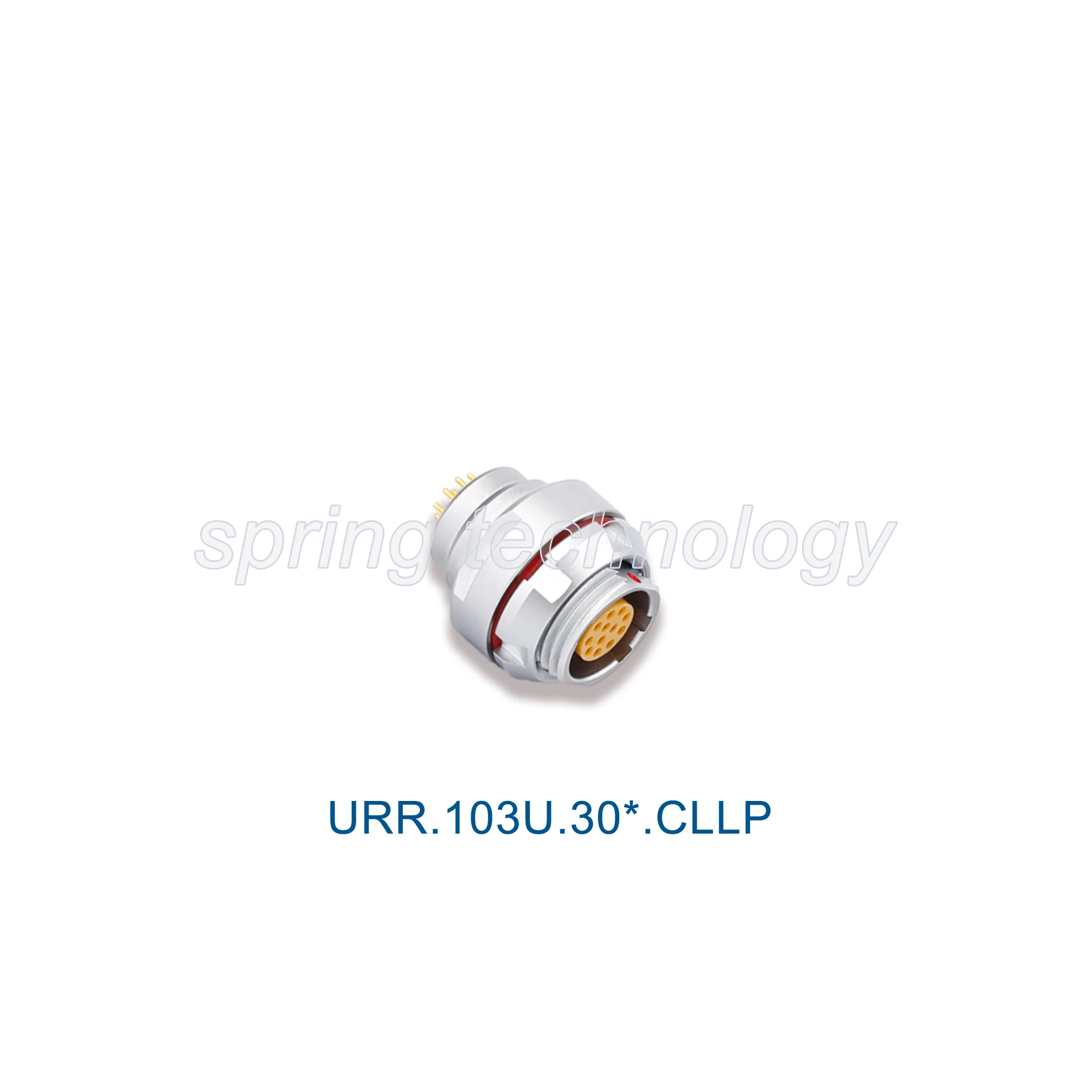 URR.103U Push-pul Watertight Ultimate Series Socket, URR.103.302/303/304/305/306/307/308/310/312/314/316 Panel Mounted Connector