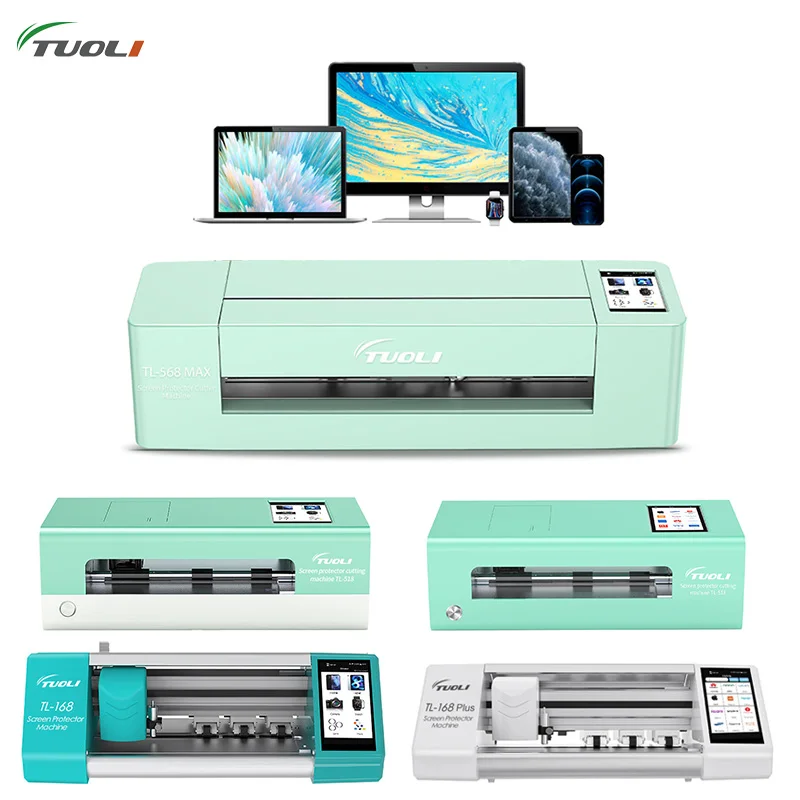 

Tuoli Fully Automatic Mobile Phone Screen Protector Cutting Tpu Hydrogel Film Skin Sticker Cut Plotter Machine