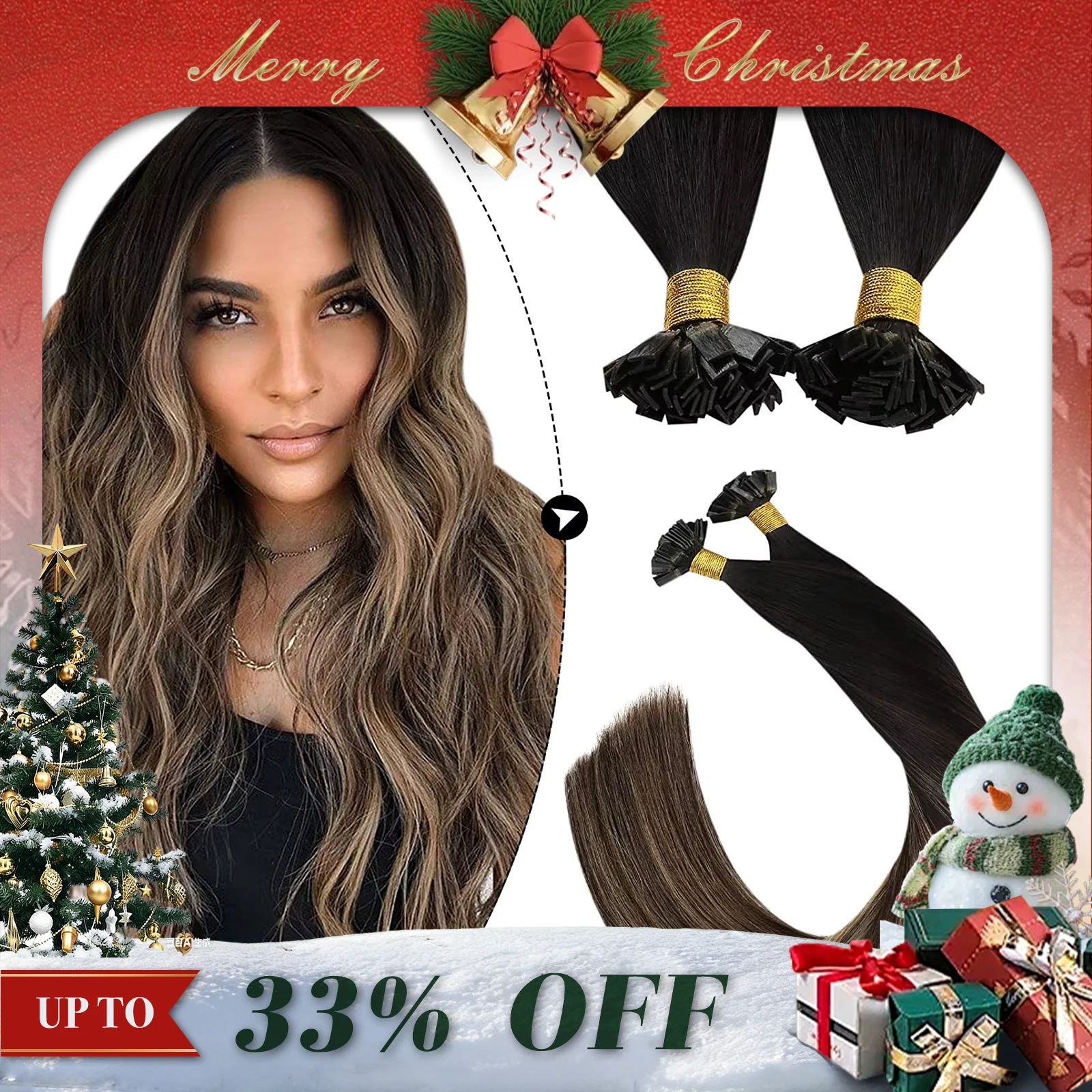 Ugeat Наращивание волос с плоскими кончиками 14-24 дюйма Натуральные прямые кератиновые волосы с плоским кончиком 50/100 г Remy Предварительно склеенные наращивание волос