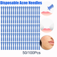 Blackhead Remover Acne Needle Tool Disposable 50/100Pcs Acne Needles Fat Grain Beauty Skin Care Tool Blackhead Remover Tools