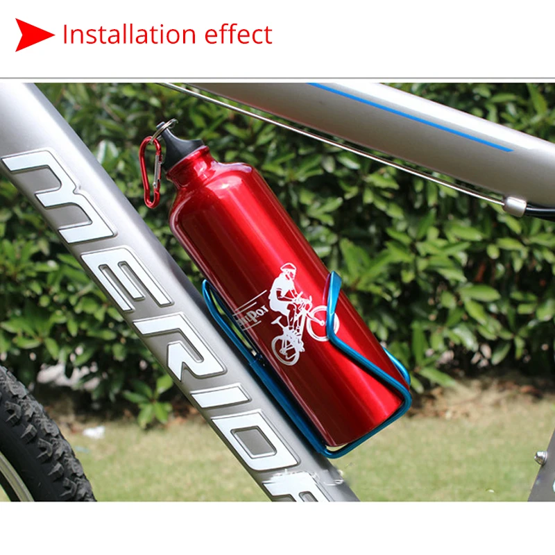 Bicycle Bottle Holder Aluminum Alloy Bicycle Kettle Cage Universal Road Mountain Bike Water Bottle Rack Cycling Water Cup Mount