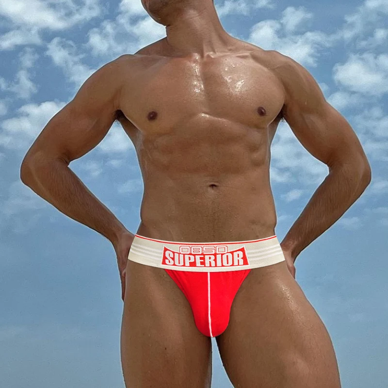 Biancheria intima sexy da uomo in cotone traspirante G String Jockstraps Slip bikini da uomo Pantaloncini Mutandine Mutande da uomo BS843