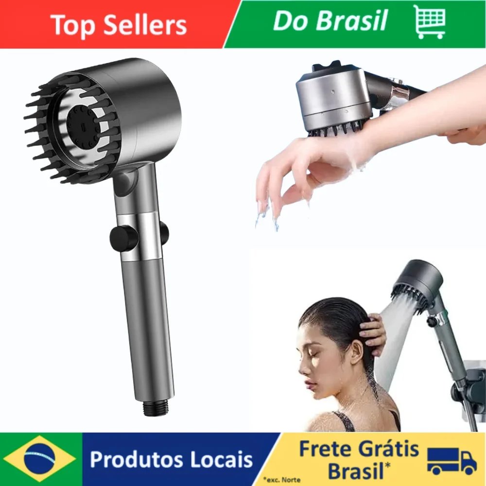Chuveiro Portátil De Massagem Ducha Portátil Alta Pressão Multifuncional