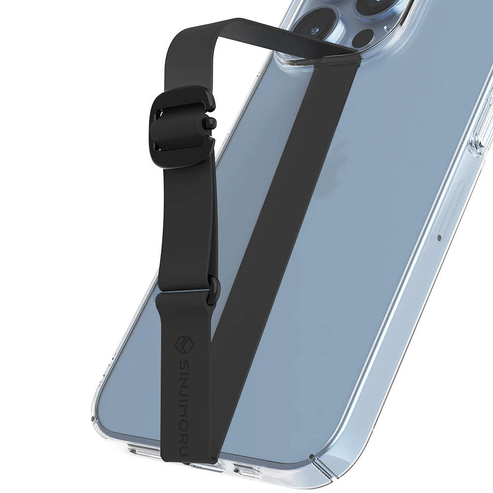 Buckle Length adjustable silicone cell phone strap for Galaxy iPhone case