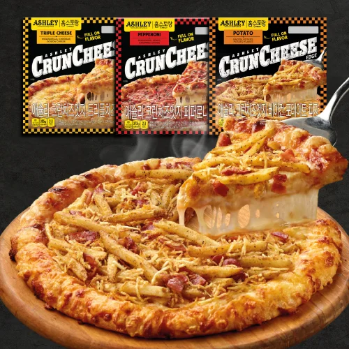 Ashley Crunchy's Edge Pizza 3. Auflage (Pepperoni 1 + Speckkartoffel 1 + Tripleches 1)