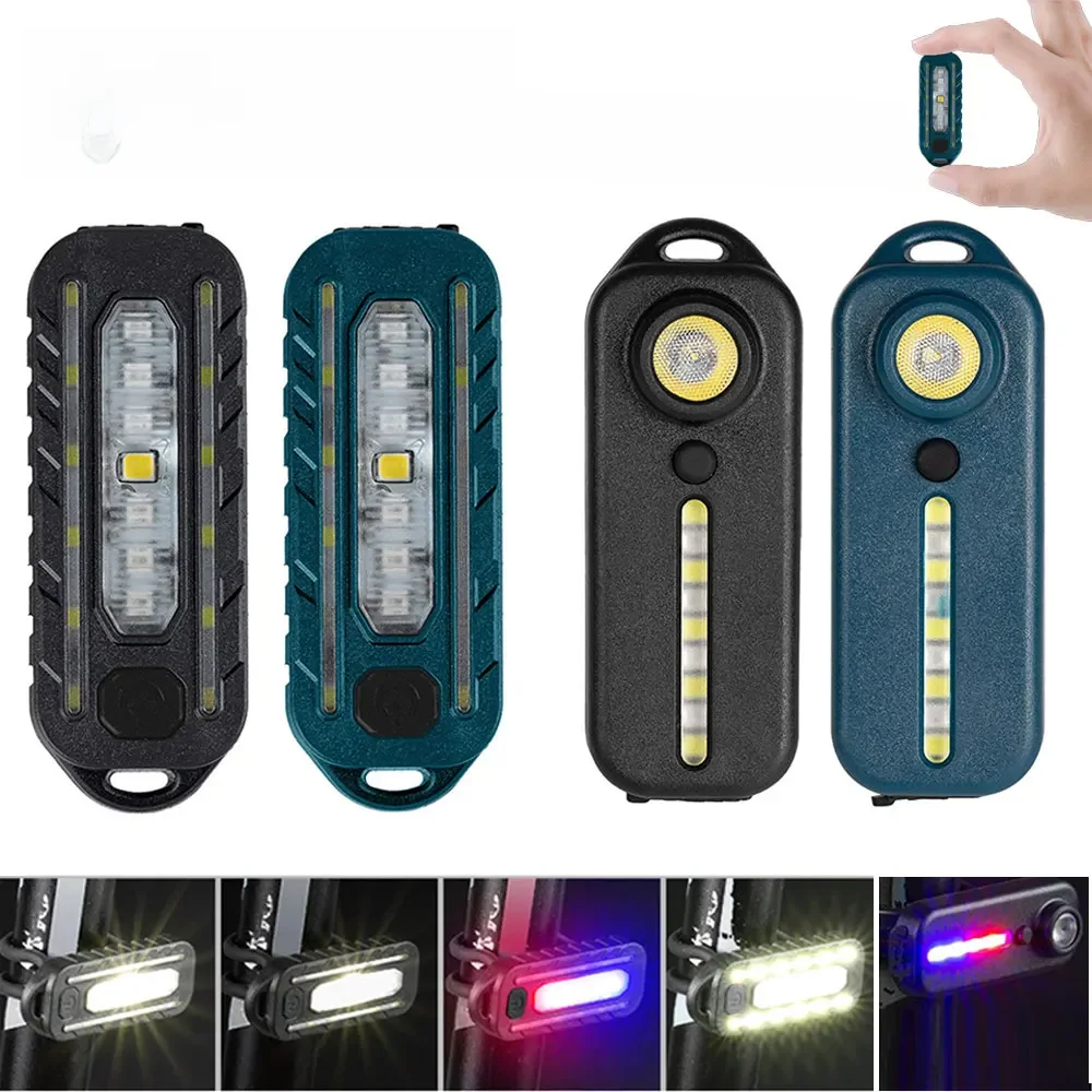 AliExpress Mini Thin Flashlight Tactical Police Shoulder Light with Clip USB Rechargeable Bicycle Warning