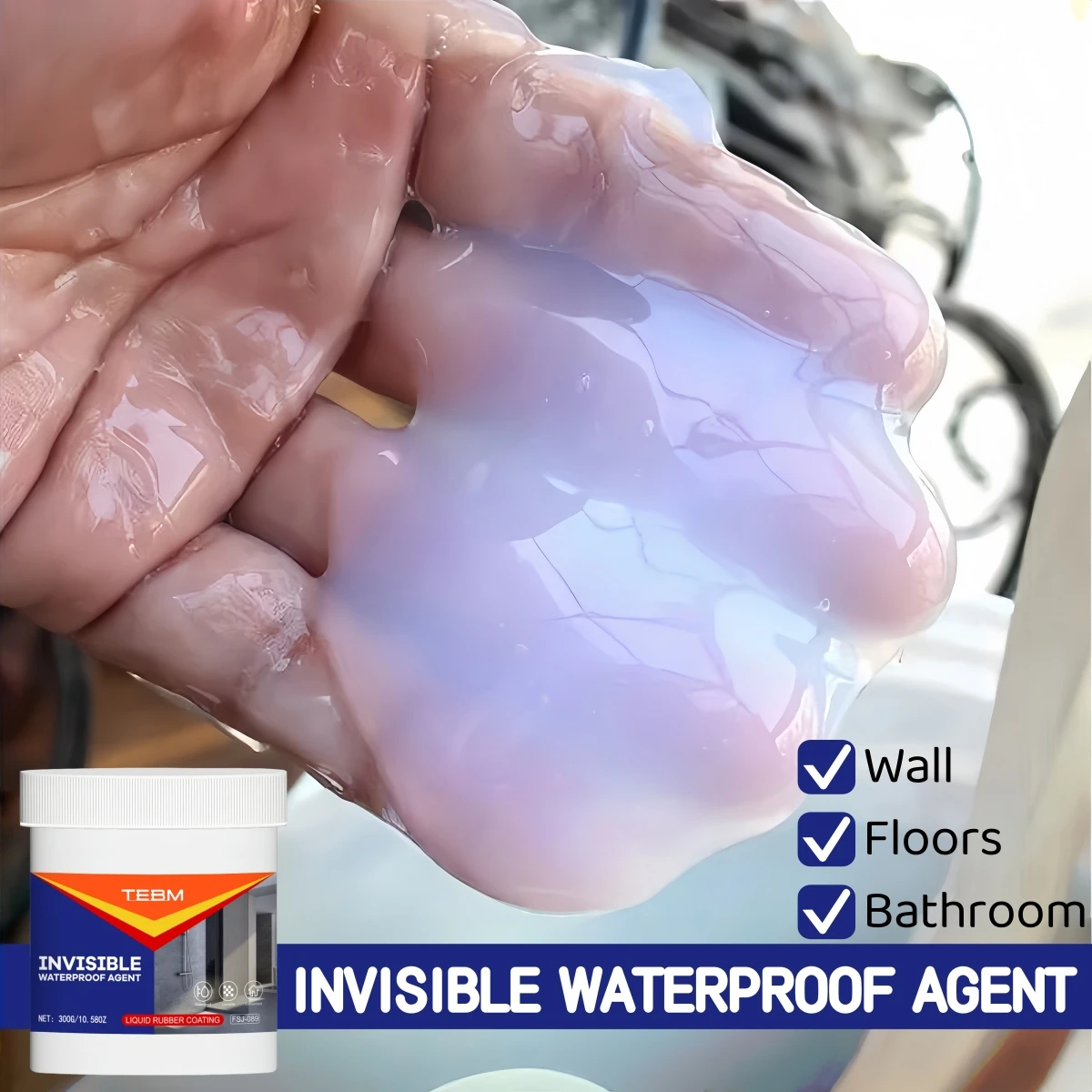 NEW Multi-Surface Clear Waterproof Sealant Leak-Proof Coating for RV Bathroom Floors and Renovation Projects 100g 300g 500g