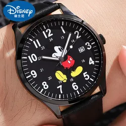 Disney Official Children Micky Minnie Mouse Japan Quartz Wristwatch Cartoon Dial Date Calendar Luminous Hands Boy Girl Kid Youth