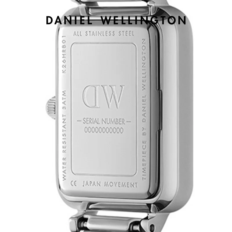 Daniel Wellington Original Watch Quadro 20x26mm Square Women Mesh Strap Watch Elegant Ladies Quartz Wristwatch Rose Gold Silver