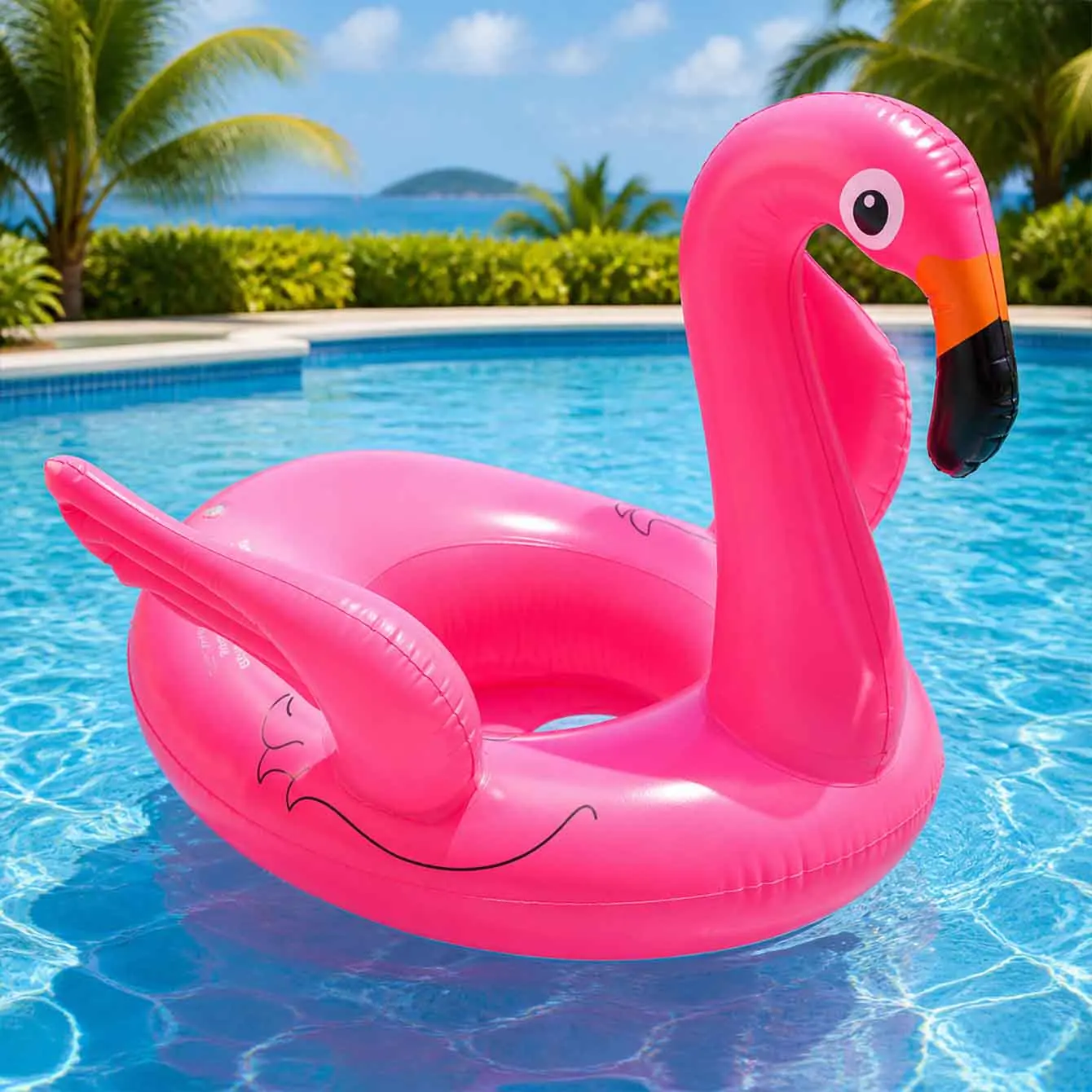 1PC Inflatable Pool Float, Funny Beach Floaties Swim Party Toys Summer Swimming Float Ring, Inflatable Cute Pattern Pool Tubes