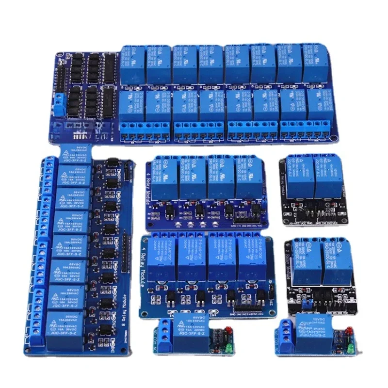 1 2 4 6 8 Channel 5V 12V Relay Module With Optocoupler Relay Output 1 2 4 6 8 Way Relay Module For Arduino