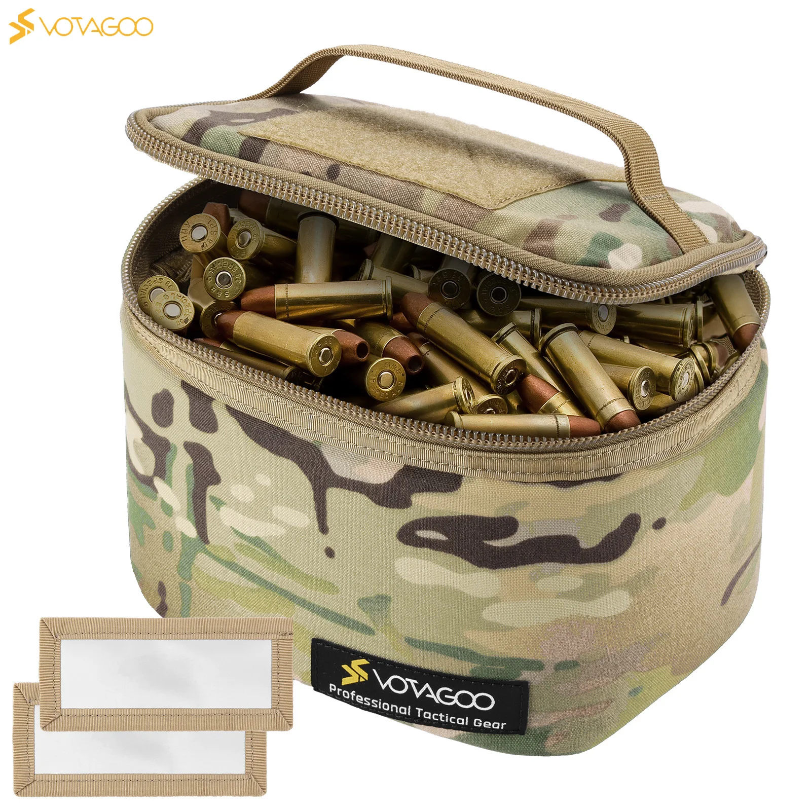 

VOTAGOO MilitaryTatical Bullet Bag Ammo Pouch Hunting Outdoor Transportation Bag for Pistol Rifle and Shotgun Range