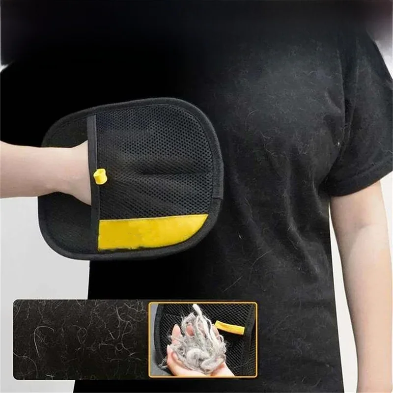 Gants électrostatiques pour l'élimination des poils d'animaux, brosse à poils de chat, gants adhésifs, peigne pour chat, gants de toilettage pour le nettoyage des poils