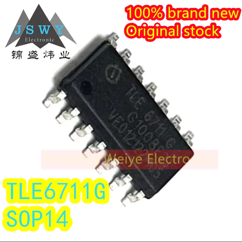

(3/10pieces) TLE6711G Regulator DC/DC Switch TLE67116 SOP-14 Brand new original Consumer Electronics