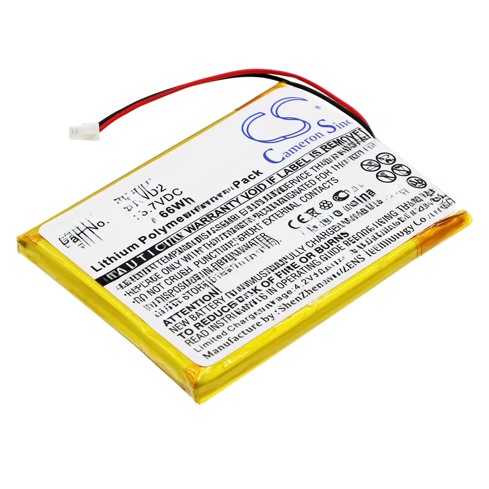 Media Player 1800mAh Battery For Cowon: D2 2GB  D2 4GB  D2 Plus 16gb  D2 8GB Volts 3.70V