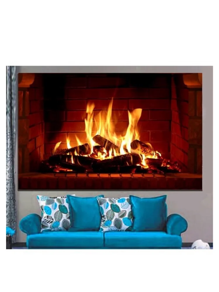 LED WORK LIGHT FIREPLACE 60 X90CM EVİNİZE BEAUTY QATAR ARTISTIC DECORATIVE CANVAS TABLE BOARD