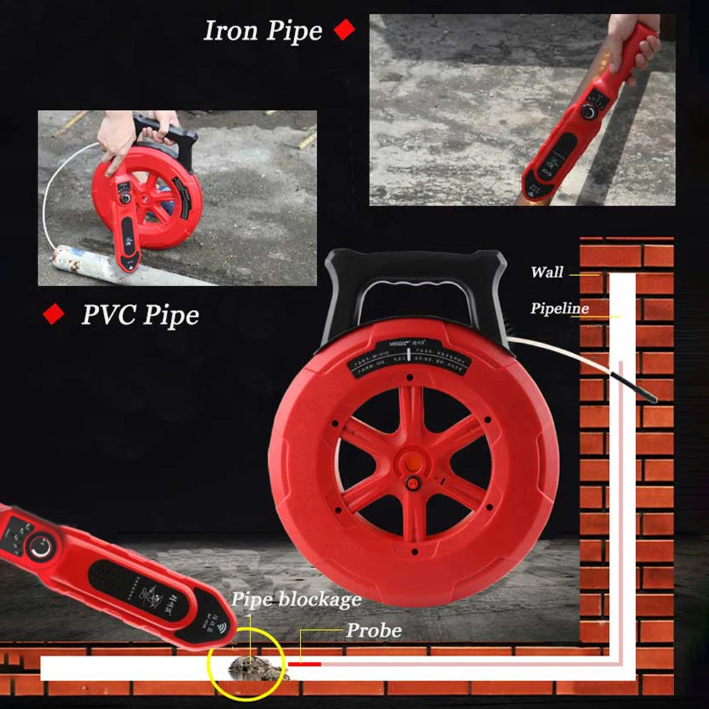 NOYAFA NF-5130 Pipeline Blockage Detector with Waterproof Probe Effective Diagnosis of Pipe Blocking for Iron/PVC/Cement Pipes