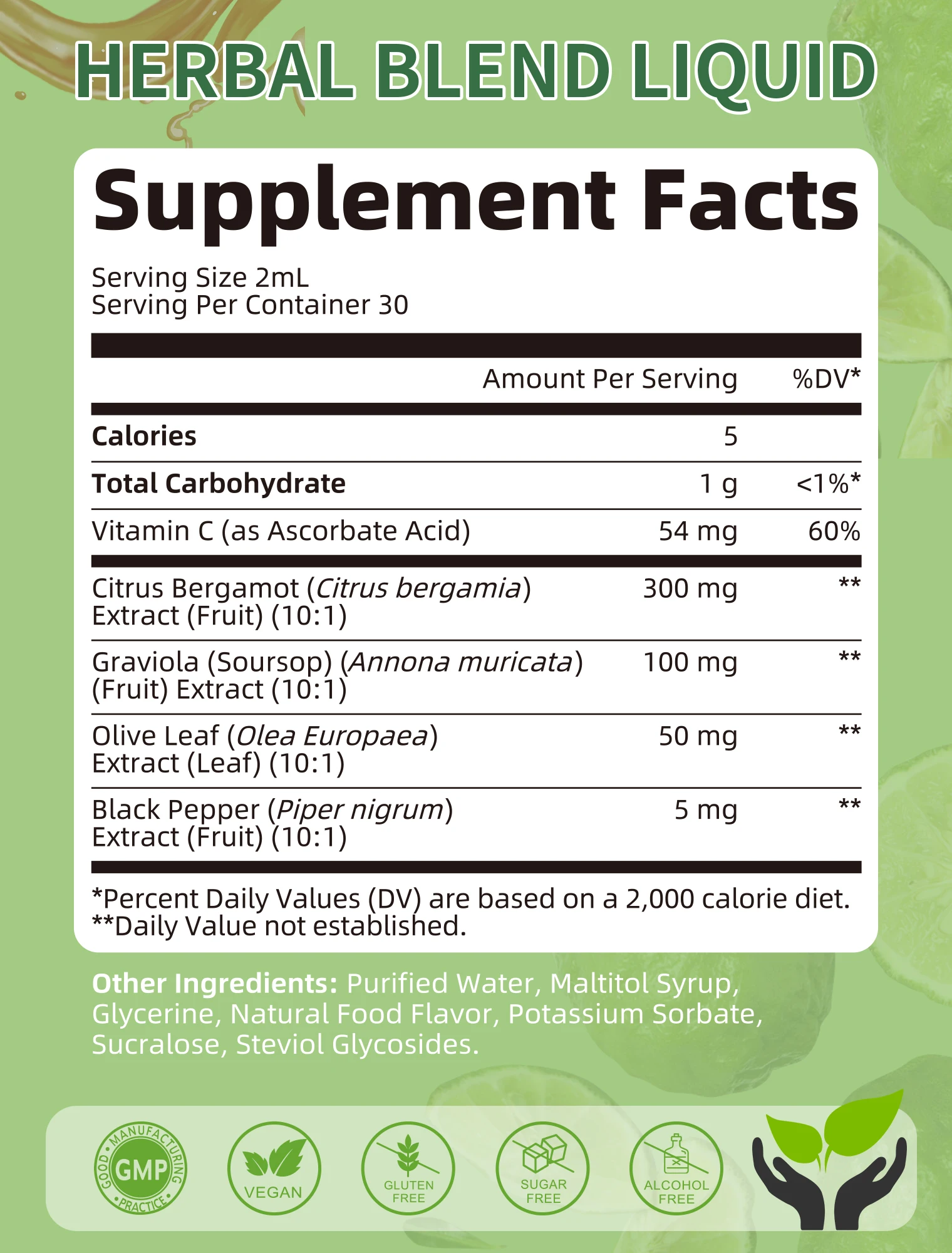 Lukaree Citrus Bergamot + Graviola Soursop Liquid Drops Enhanced Absorption (Up to 98%) for Cholesterol,Heart & Digestive Health