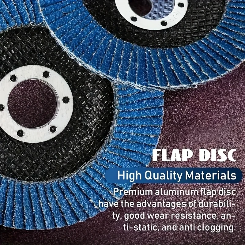 Disque de meule avec support en Fiber de carbure de silicium, 5 pièces, grain 40/60/80/120 "(145mm), dérouillage des métaux à haute efficacité