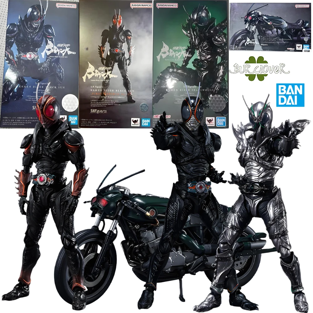

BANDAI Genuine Figurine Model SHF - KAMEN RIDER BLACK SUN - KAMEN RIDER SHADOWMOON Anime character Collectible Toys In Stock
