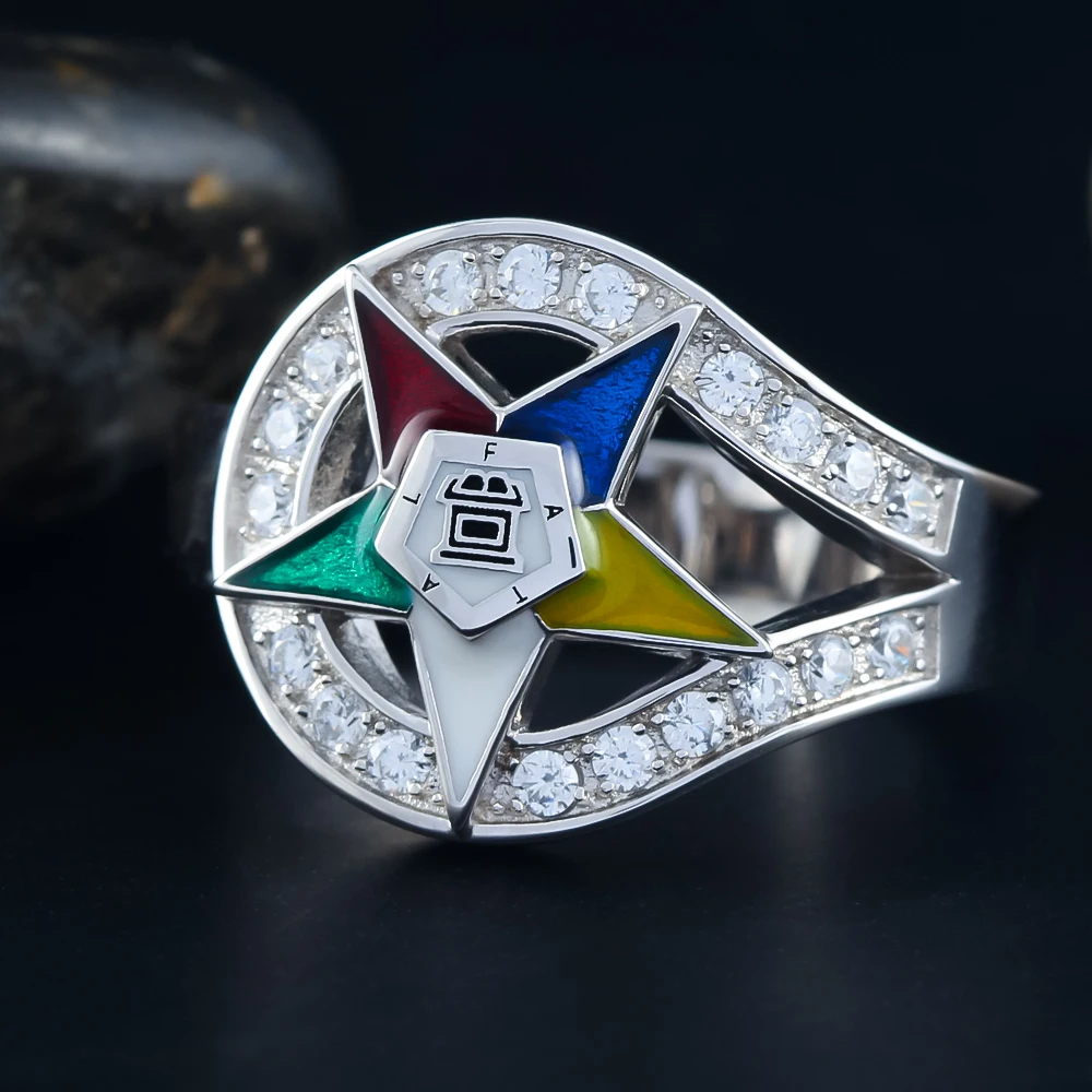 Order of the Eastern Star OES General Grand Chapter Masonic 925 Sterling Silver Ring