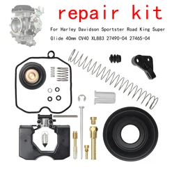 Motorcycle 1 Set Carburetor Repair Fix Kit Rebuild Tool For Harley Davidson CV40 27421-99C CV 40 Carb