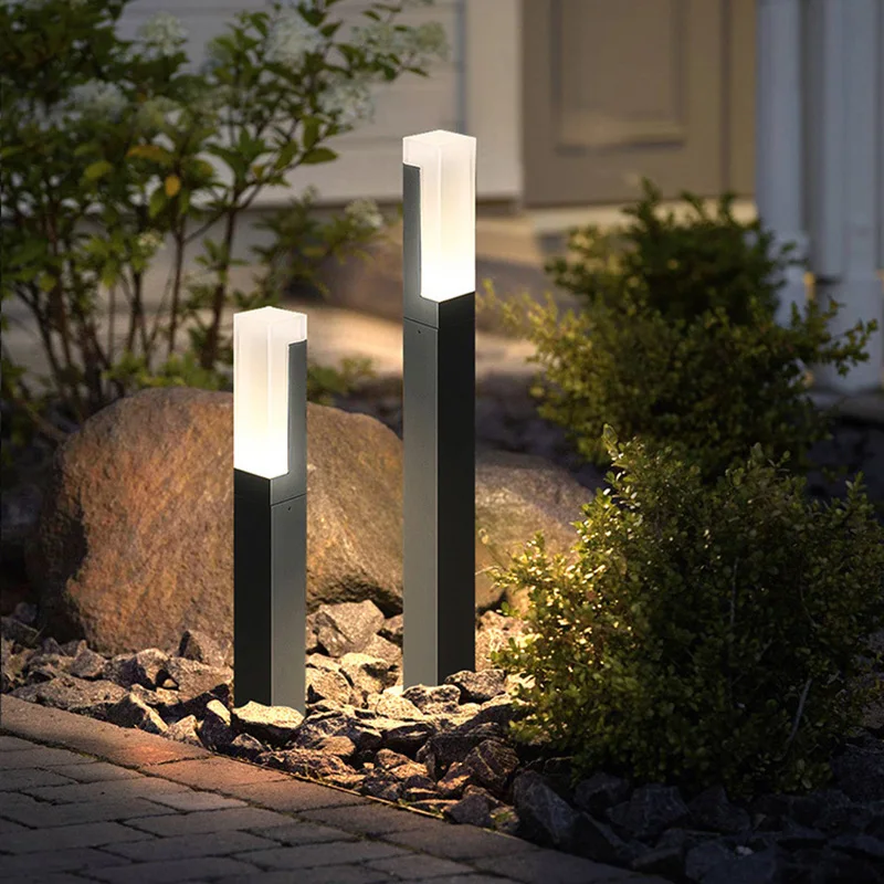 Outdoor Waterproof IP65 10W LED Lawn Lamp New Style Aluminum Pillar Garden Path Square Landscape Lawn Lights AC85-265Pillar lamp