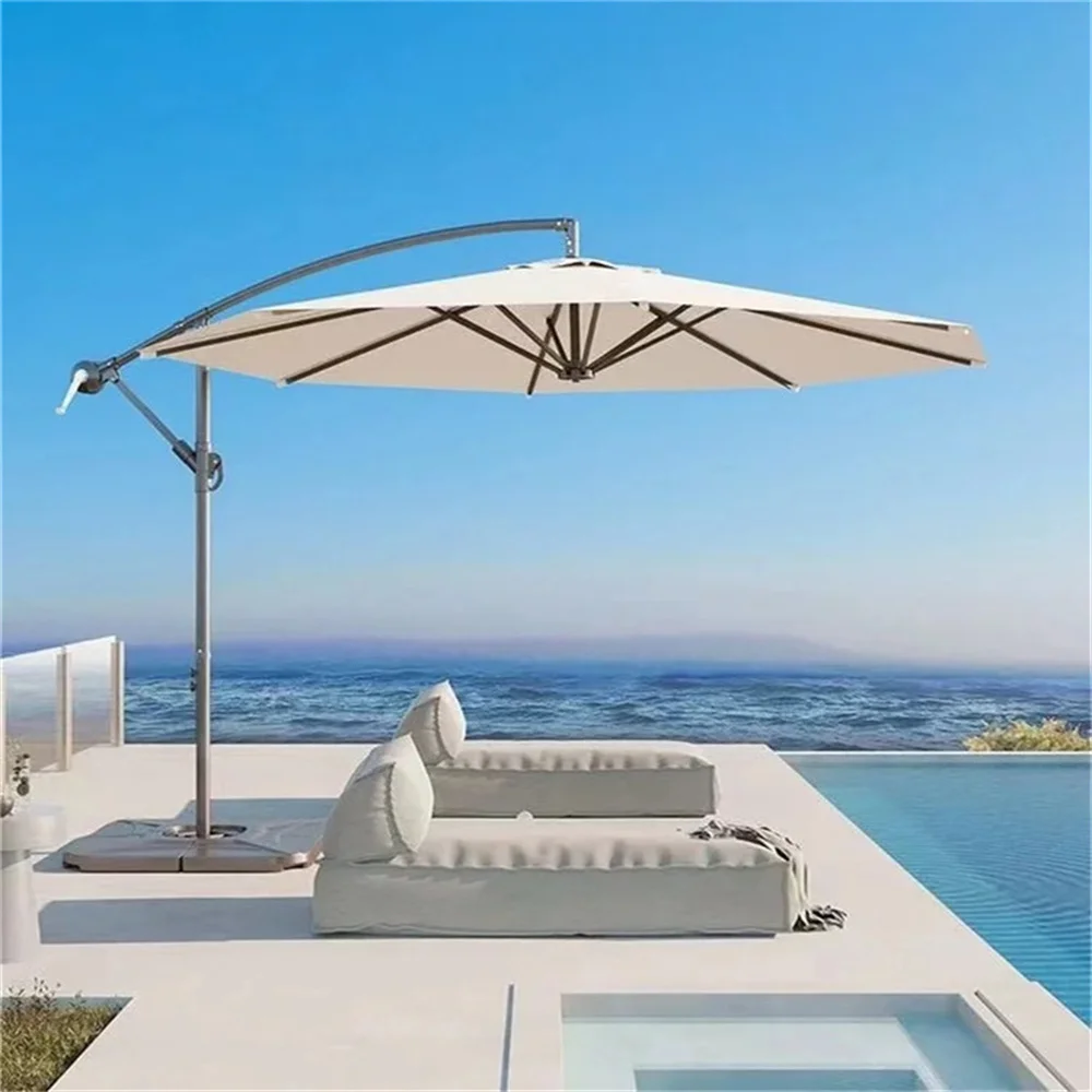 Outdoor parasols, patios, rain and sun protection, gardens, parasols, cafes, hotel terraces, beach sun umbrellas