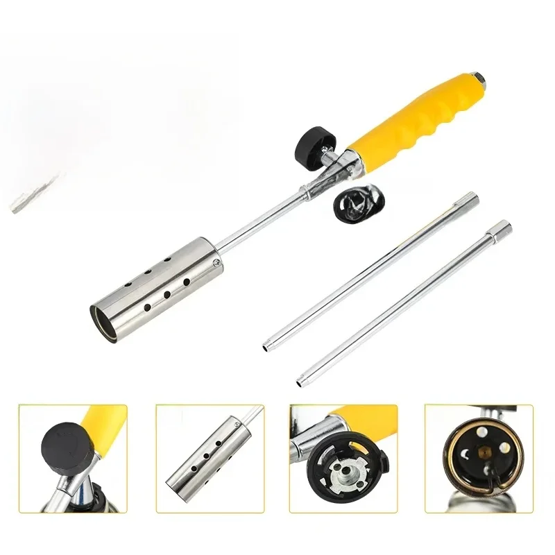 Pistolet à flamme en métal, brûleur à gaz, torche au Butane, Camping en plein air, barbecue, briquet, lance-flammes, équipement de soudage, démarreur de feu de cuisine