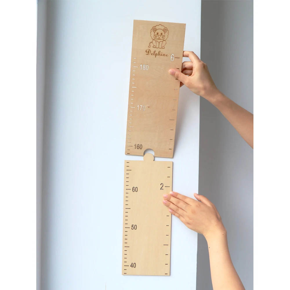 Personalised Family Growth Chart Height Chart For Kids Custom Wooden Growth Measurement Ruler Baby Shower Gift