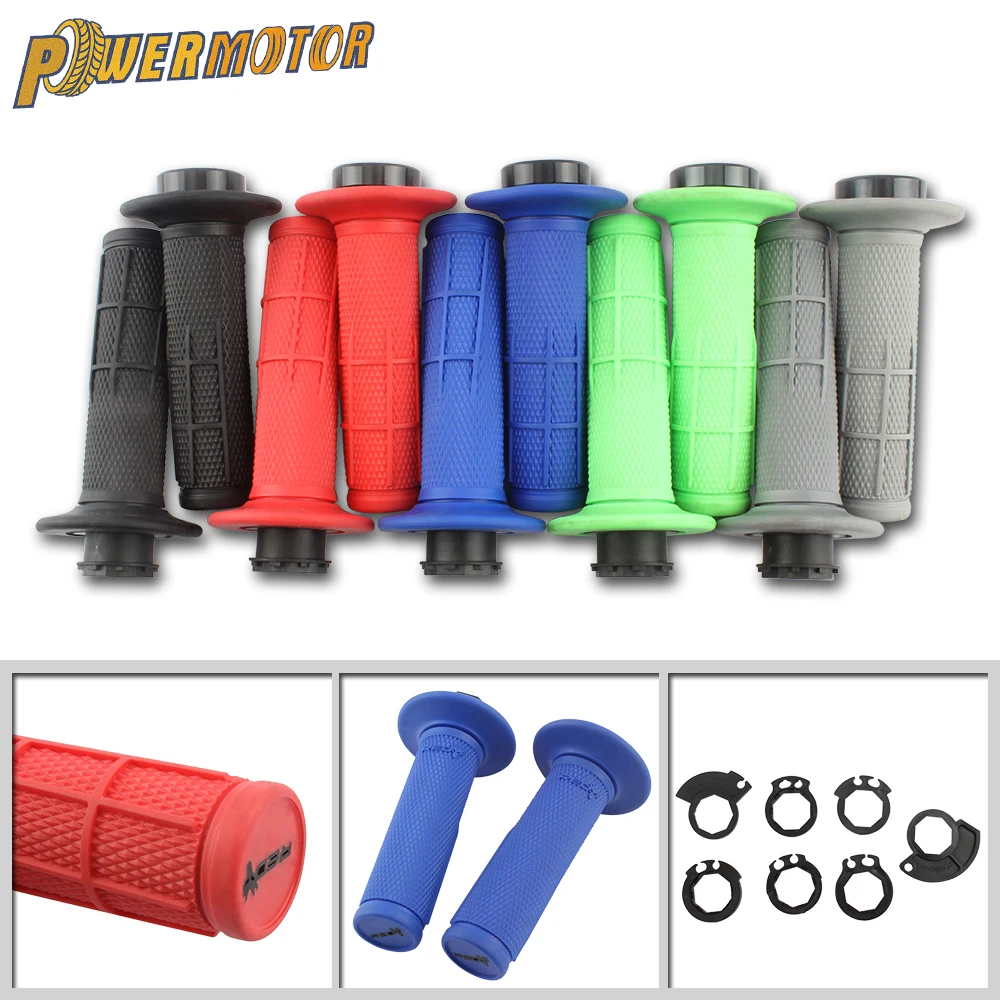 Motorcycle Handle Grip Handlebar Grips Dirt Bike for KTM Honda Kawasaki Yamaha 7/8\'\' Universal Rubber Dirt Pit Bike Brake Hands