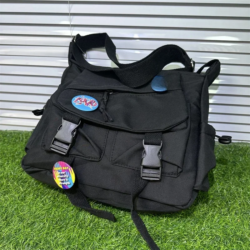 Modna młodzieżowa męska torba na ramię, odwróć zamek błyskawiczny Trend fajne szkolne torby Crossbody, kampusowa torba podróżna na zakupy nastolatek męska torba — zdjęcie 2