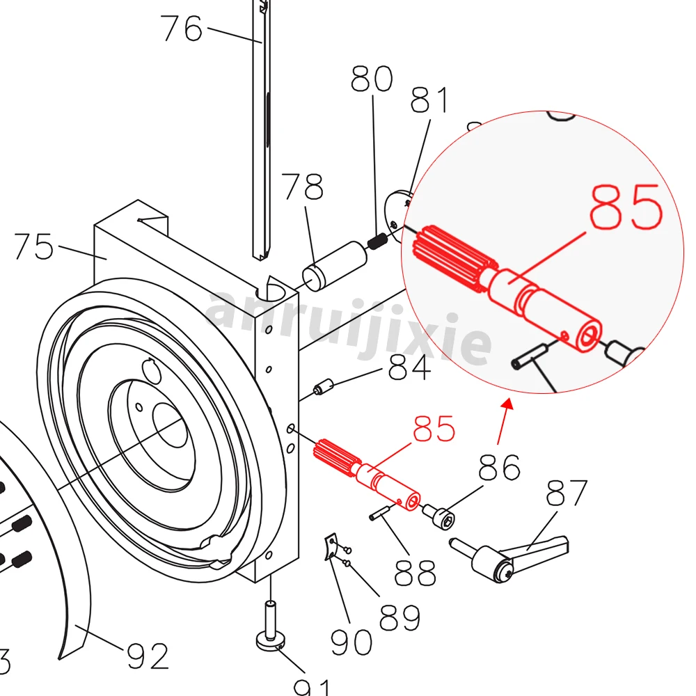 Small Gear Shaft for SIEG SX3&JET JMD-3&BusyBee CX611&Grizzly G0619 Mill Drill Machines spares